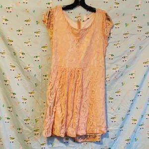 Pale pink spring dress